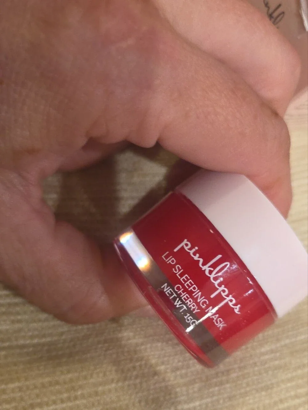 PinkLipps Sleeping Mask in Cherry - Hydrating Overnight Balm NiB